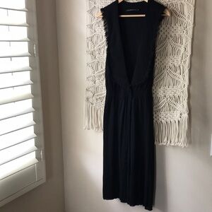 Development one button closure, plunge neck boho vintage style dress w/s…